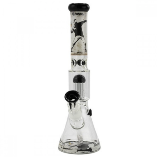 04849afc-f56f-4e61-a5f4-e4c258e2c9ca.png G. Rollz Amsterdam Banksy’s Graffiti Water Pipe 14"