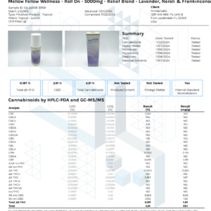 05b842f6-e5fb-43df-98c9-94ff037bb66b.png Mellow Fellow Wellness Roll-On 5000mg