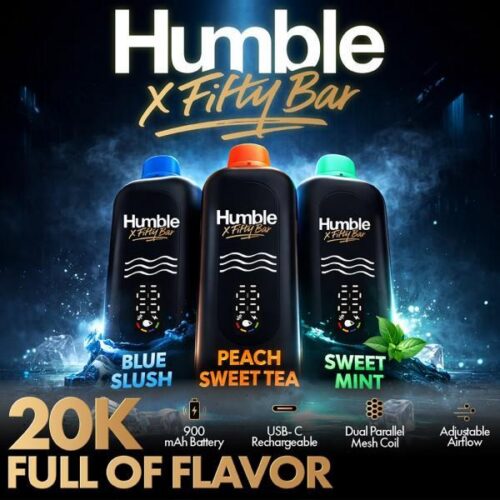 122929fc-2512-44bd-8020-c91701f8f293.jpeg Humble x Fifty Bar 20k Disposable 5% Nic Device