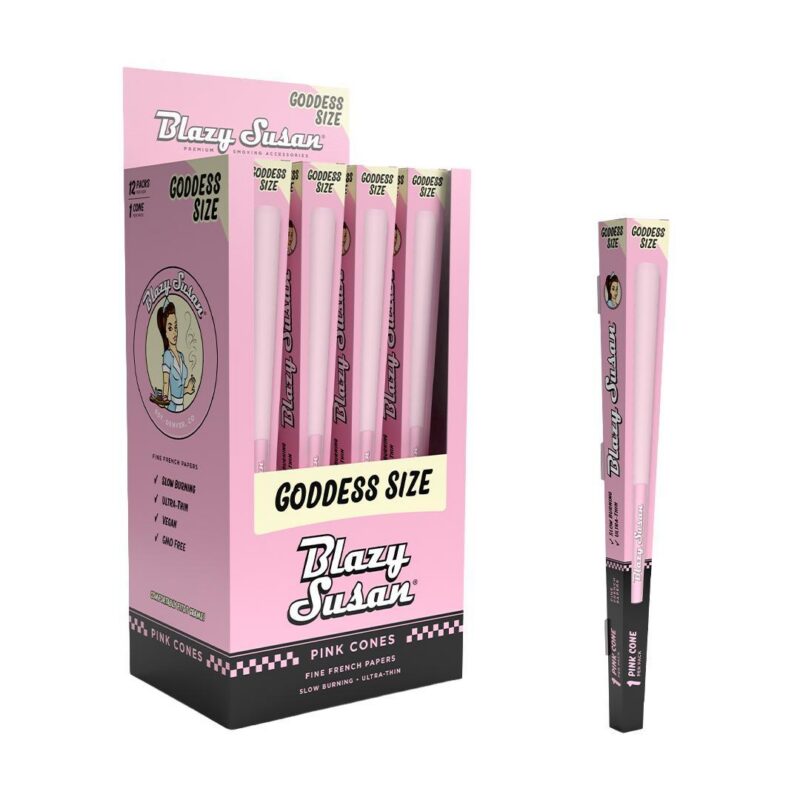 Blazy Susan Pink Pre-Rolled Goddess Size Cone
