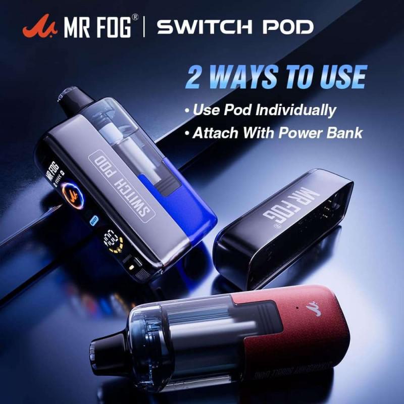 1434ff19-0ab5-4dd9-8435-0aeeeac8aaee.jpeg Mr. Fog Switch Pod 20mL 45k Puff 5% Nic Starter Kit (Battery + Pod)