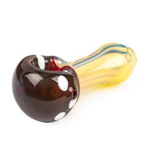 Red Eye Glass - 3" West Coast Mushroom Hand Pipe