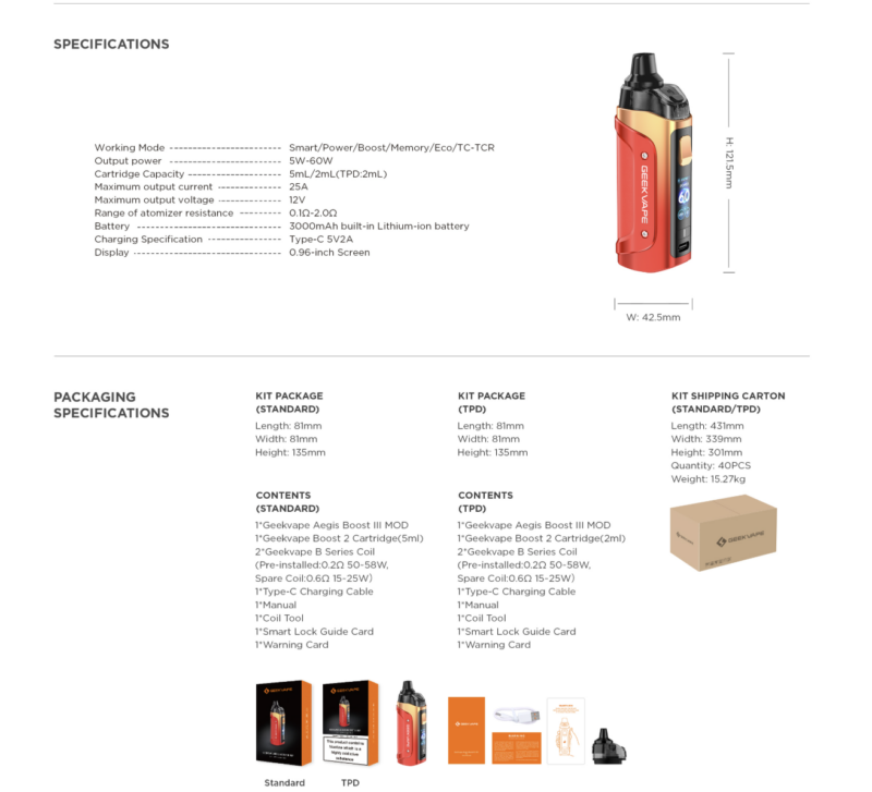 Geek Vape Aegis Boost III Kit