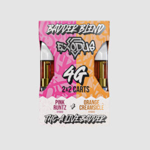 241afb9a-64b8-40fe-88f7-d5afefe325d6.png Exodus Badder Blend 4g 2 x 2 Vape Cartridges