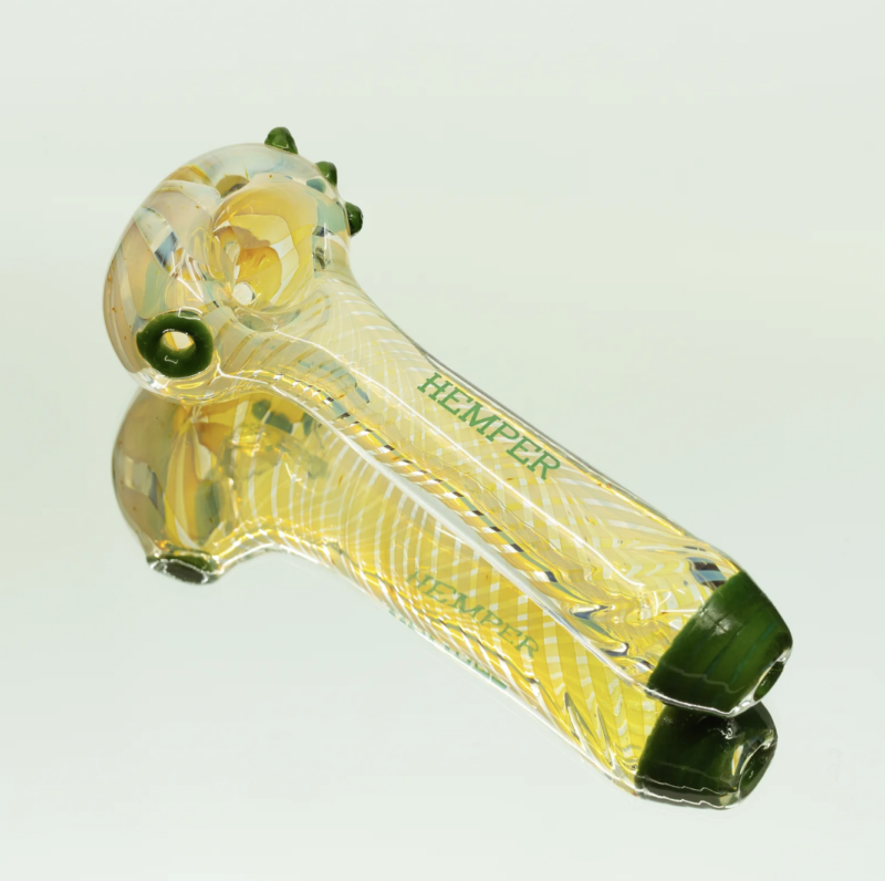 2b3f8bff-9f52-4be9-866c-4c6887b21977.png Hemper 5" Two Tone Hand Pipe w/ Frit