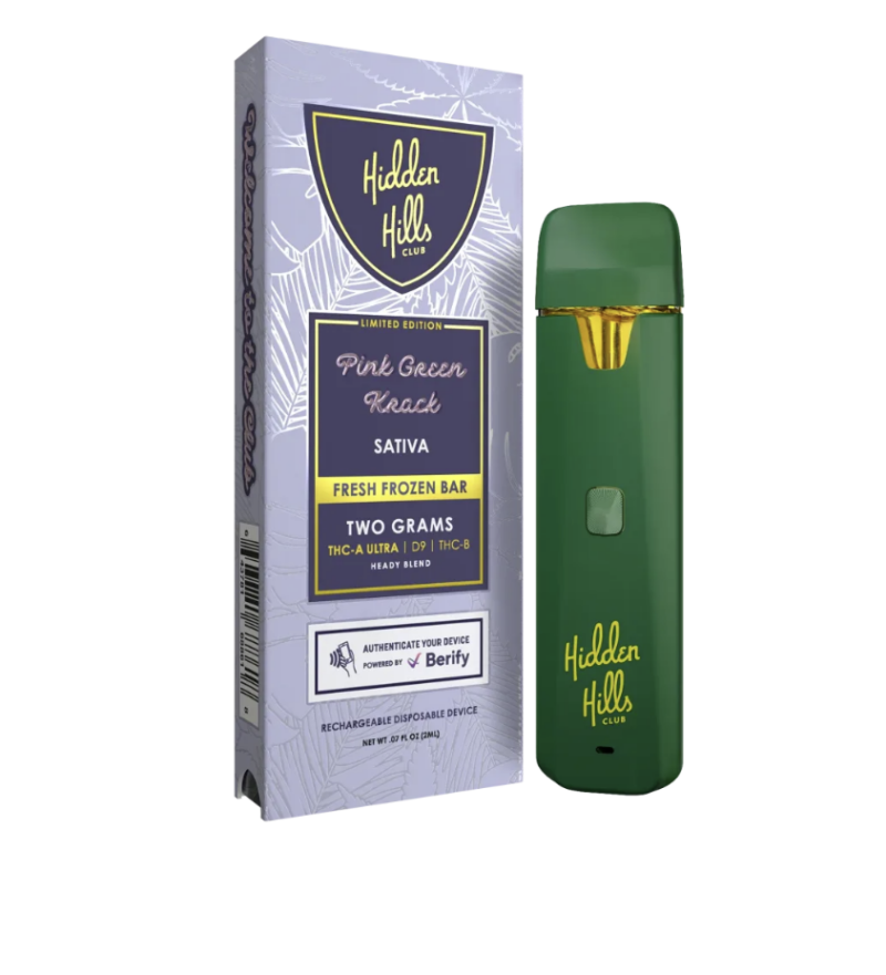 335652bb-b626-45cf-8558-cff361da6706.png Hidden Hills Club Limited Edition THC-A Ultra 2g Fresh Frozen Bar