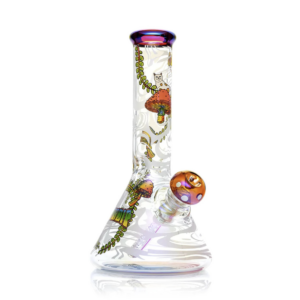 37541d77-e451-469c-9d72-919b34180ce4.png Hemper RIPINDIP Beaker Water Pipe Set - Psychedelic Mushroom