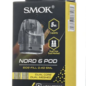 3d5a0e61-fb61-4650-b1e2-4faf0ed81fb6.png SMOK Tech Nord 6 Replacement Pod - Single Pod