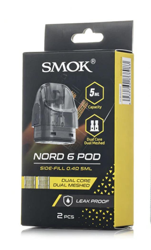 3d5a0e61-fb61-4650-b1e2-4faf0ed81fb6.png SMOK Tech Nord 6 Replacement Pod - Single Pod