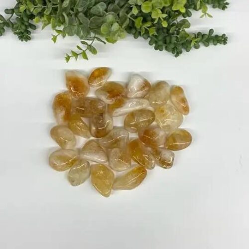 Citrine Tumbled Semi-Precious Stone Crystal 20 - 25mm