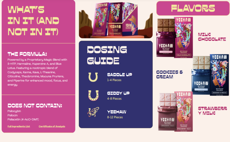 44309866-aa25-4da2-9840-f2684fb0fe20.png YeeHaw 4g Infused Mushroom Chocolate Bar