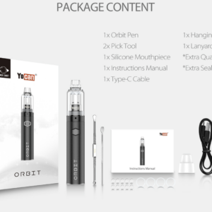 46bf6a0c-bfdf-47f7-aa46-063d1e99dfd3.png Yocan Orbit 1700mAh Variable Voltage Vaporizer Kit