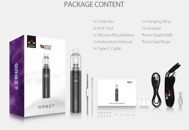 46bf6a0c-bfdf-47f7-aa46-063d1e99dfd3.png Yocan Orbit 1700mAh Variable Voltage Vaporizer Kit