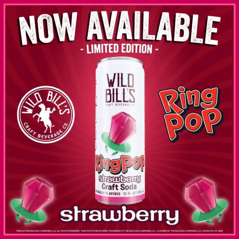 4973491b-3534-482b-977d-9a182e2c10ac.jpeg Wild Bill's Craft Beverage Co. - Ring Pop Soda Flavors 12 oz. Can