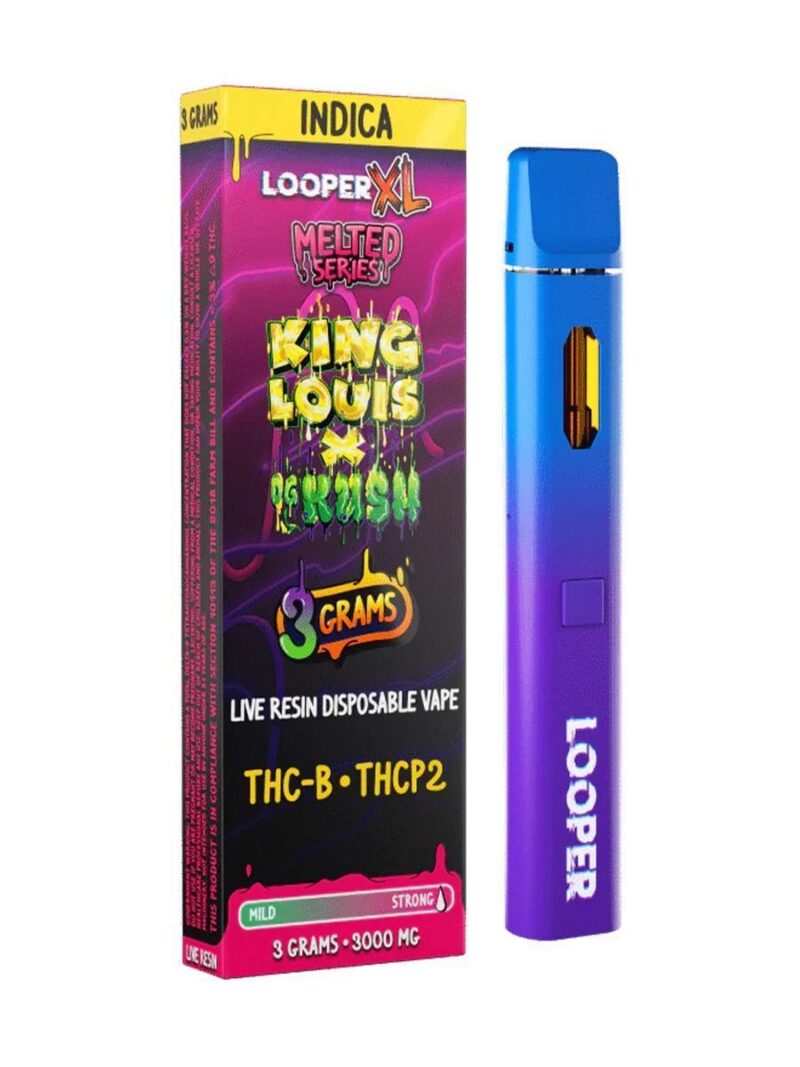 4c730f81-f32b-4fff-ba05-63f19d5c7474.jpeg Looper XL 3g Live Resin Disposable Vape - Melted Series