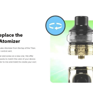 Ooze Titan Hercules Atomizer - SINGLE TANK
