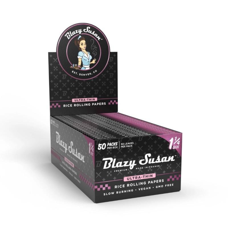 577ef71c-5528-4eb2-9968-c48db4c1c50b.jpeg Blazy Susan Ultra-Thin Rolling Papers - 1-1/4 Size Rice Papers (50ct)