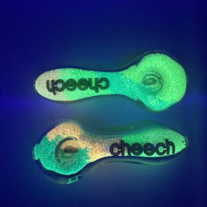 Cheech Glass Blacklight UV 4” Hand Pipe