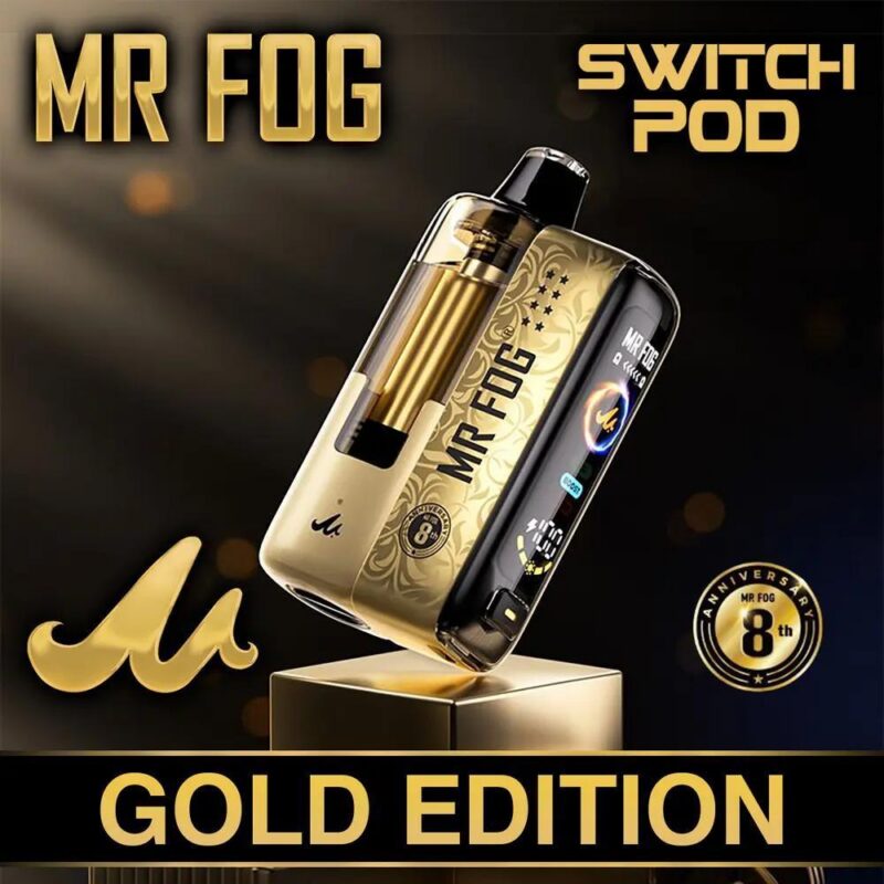 5ad91b11-d673-45c3-a3ab-c4def87302d1.jpeg Mr. Fog Switch Pod 20mL 45k Puff 5% Nic Starter Kit (Battery + Pod)