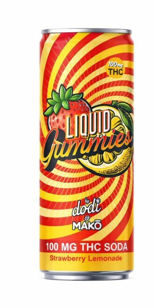 Dodi Hemp x Mako Hemp "Liquid Gummies" 100mg THC Soda 12oz.