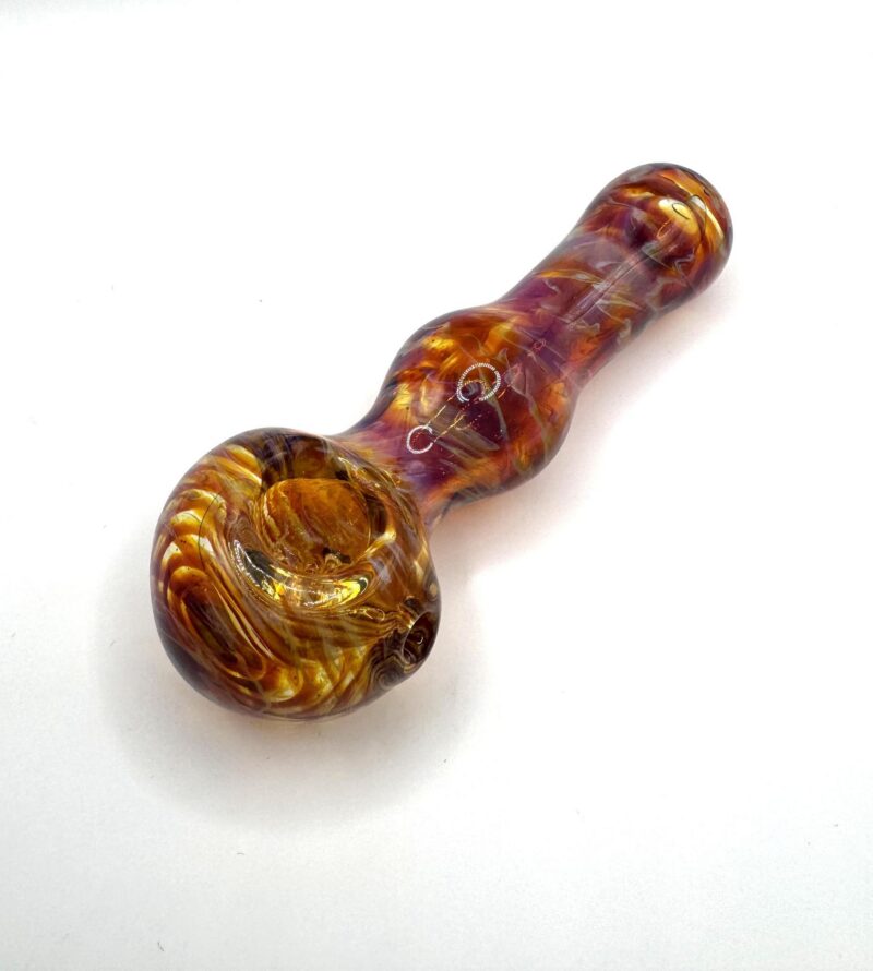 Amber & Swirl Colored Heavy 6” Hand Pipe