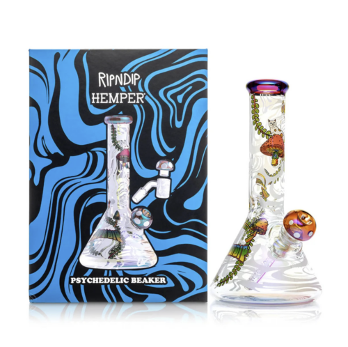 Hemper RIPINDIP Beaker Water Pipe Set - Psychedelic Mushroom