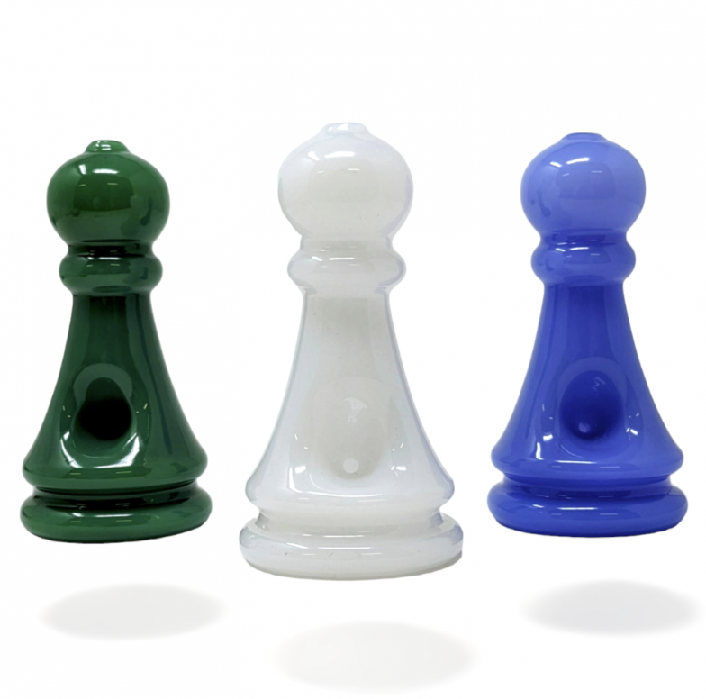 6249b486-753c-424d-8b08-9c96244067df.png 4” Chess Piece Hand Pipe - Assorted Colors