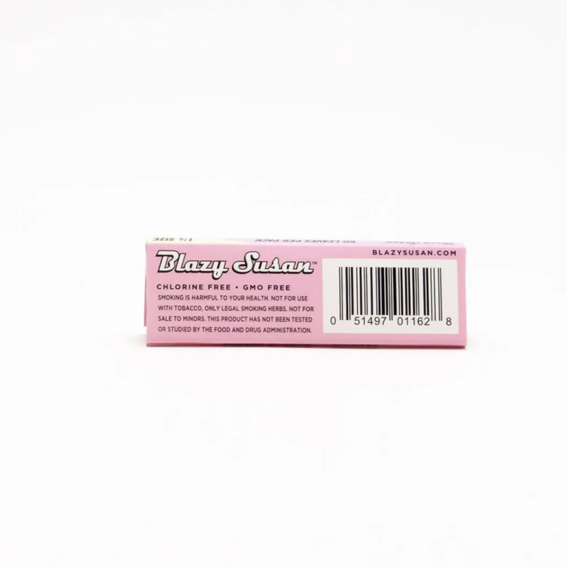 Blazy Susan 1-1/4 Size Pink Rolling Papers (50ct)
