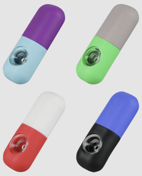4 inch Silicone Capsule Style Hand Pipe