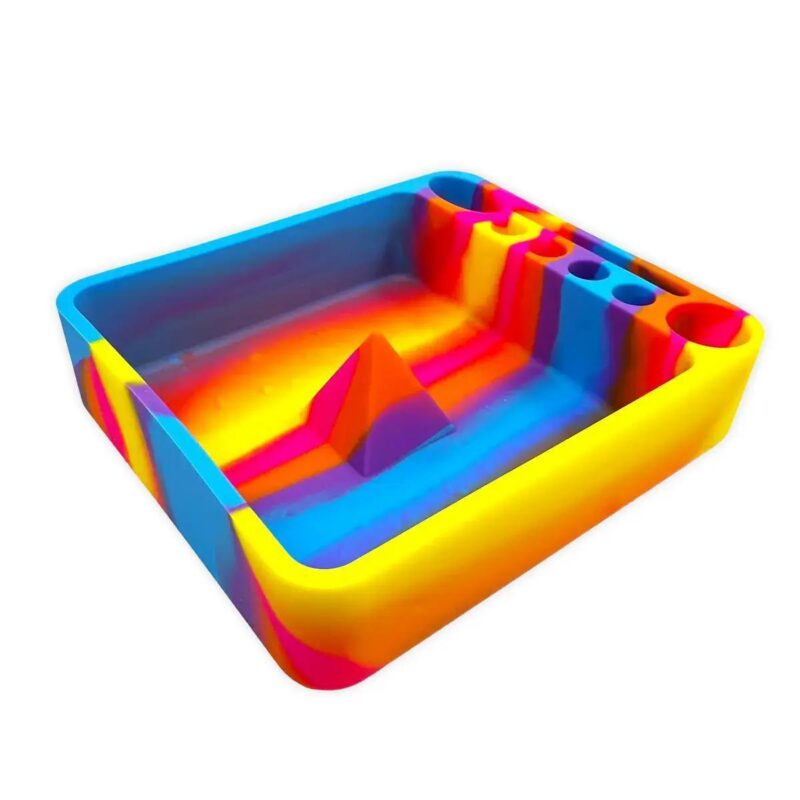 7949063e-605e-4b1f-8e72-085ba6d60802.jpeg Silicone Pyramid Ashtray w/ Snuffer