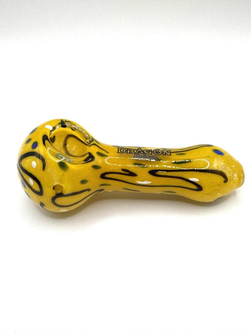 4” Dragon Glass Full Color Wigwam Hand Pipe