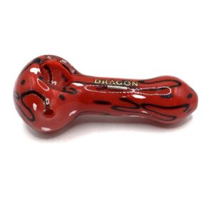 4” Dragon Glass Full Color Wigwam Hand Pipe