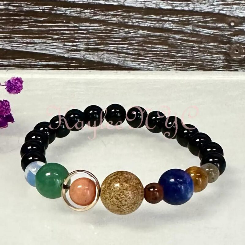 85237e75-b35b-4e67-9a3f-44c4a5d09832.jpeg Solar System Crystal Healing Stretch Bracelet 7.5”