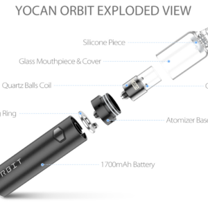 88d4efde-7e4c-45c0-937b-688d209b74c9.png Yocan Orbit 1700mAh Variable Voltage Vaporizer Kit