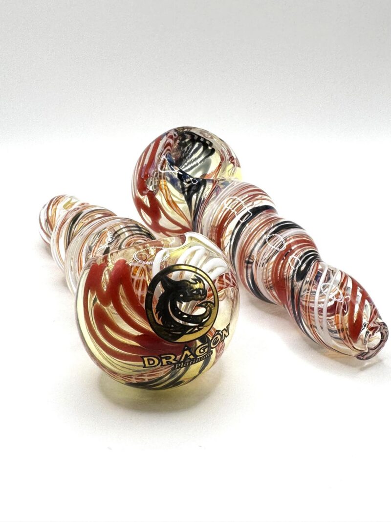 4.5” Dragon Glass Hand Pipe Twisted Hand Pipe
