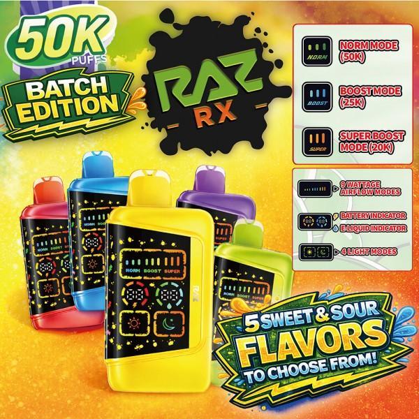RAZ RX 50k Puff Batch Edition 5% Nic Disposable Device