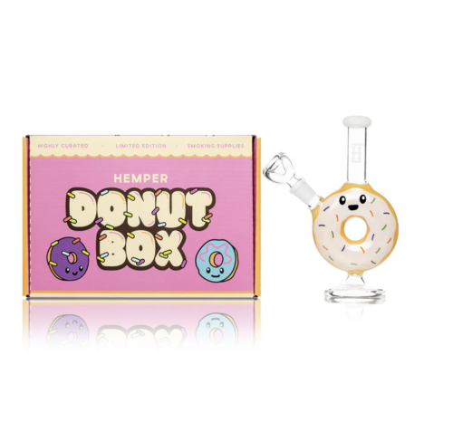 Hemper Donut Box Limited Edition Glass Water Pipe