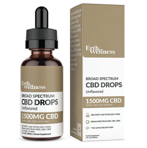 Erth Wellness Broad Spectrum CBD Tincture 30mL
