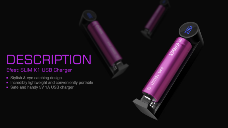 Efest Slim K1 USB Charger
