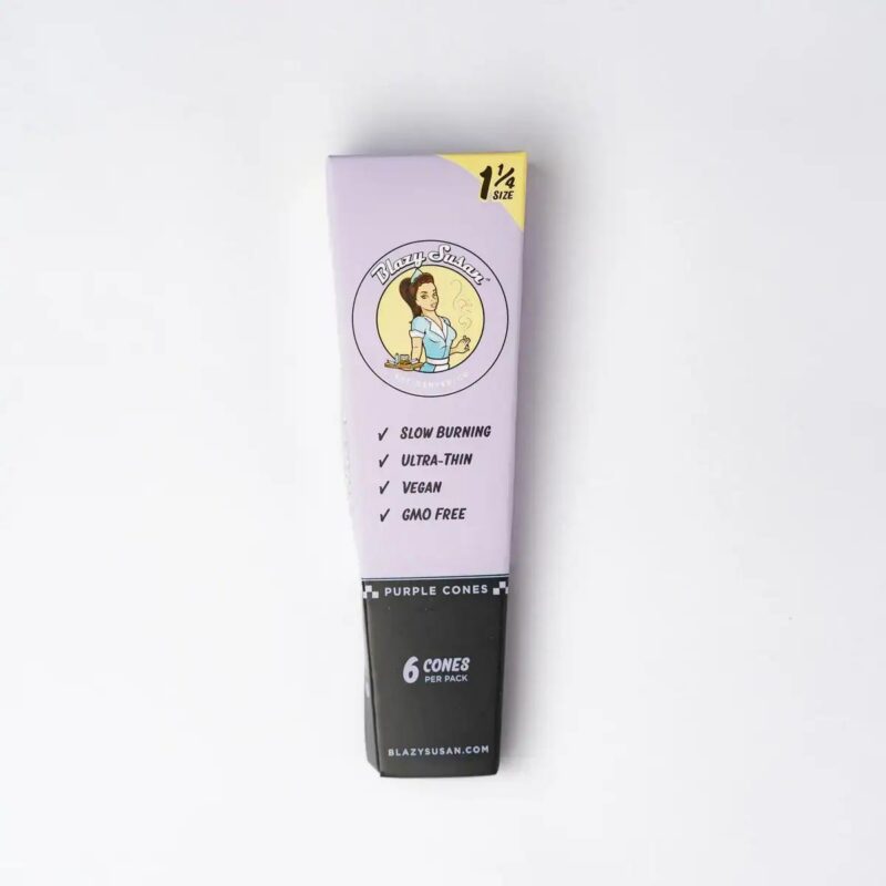 b004977c-5272-4ded-8e90-ad6d3516458b.jpeg Blazy Susan Purple Pre Rolled Cones 1-1/4 Size (6ct)