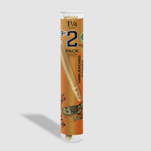 b33d4a96-8658-4203-bf37-f6c0472cf53b.png Zig-Zag Unbleached Paper Pre-Rolled Cones 1 1/4 Size - 2/Pack in Reusable Tube