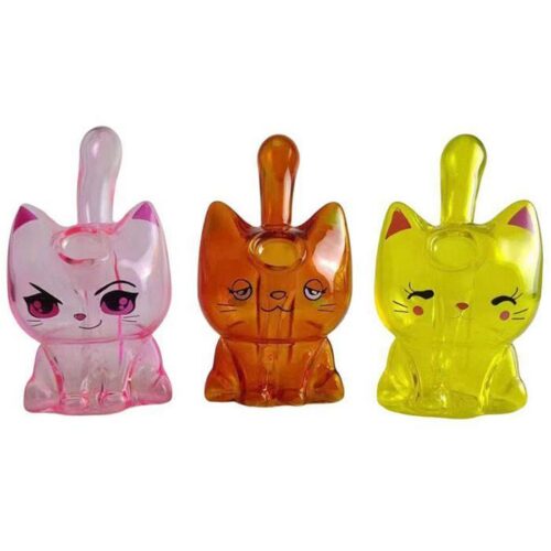 bad0d658-41f7-4d63-bff5-84e9d6d29749.jpeg Kitty Cat Water Pipe w/ 14mm Banger