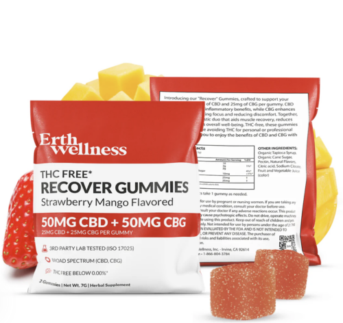 Erth Wellness Recover Gummies