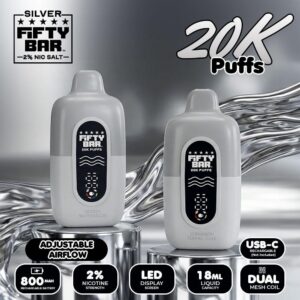 Fifty Bar Silver Edition 2% Nic Disposable Device