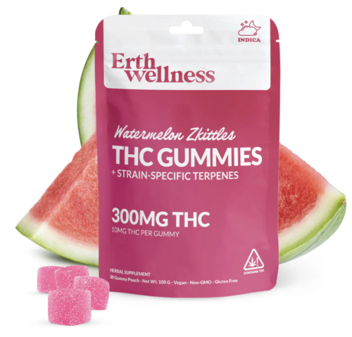 Erth Wellness Strain Specific THC Gummies Pouch