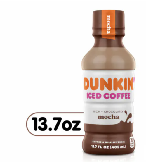 Dunkin’ Iced Coffee Mocha Flavor 13.5 fl. oz