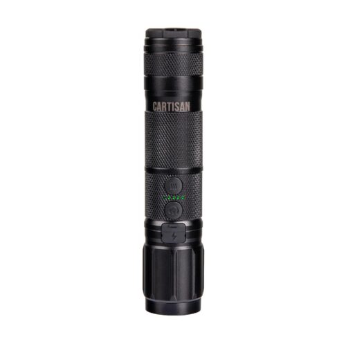 Cartisan High Beam Rechargeable 1500mah Battery + Flashlight