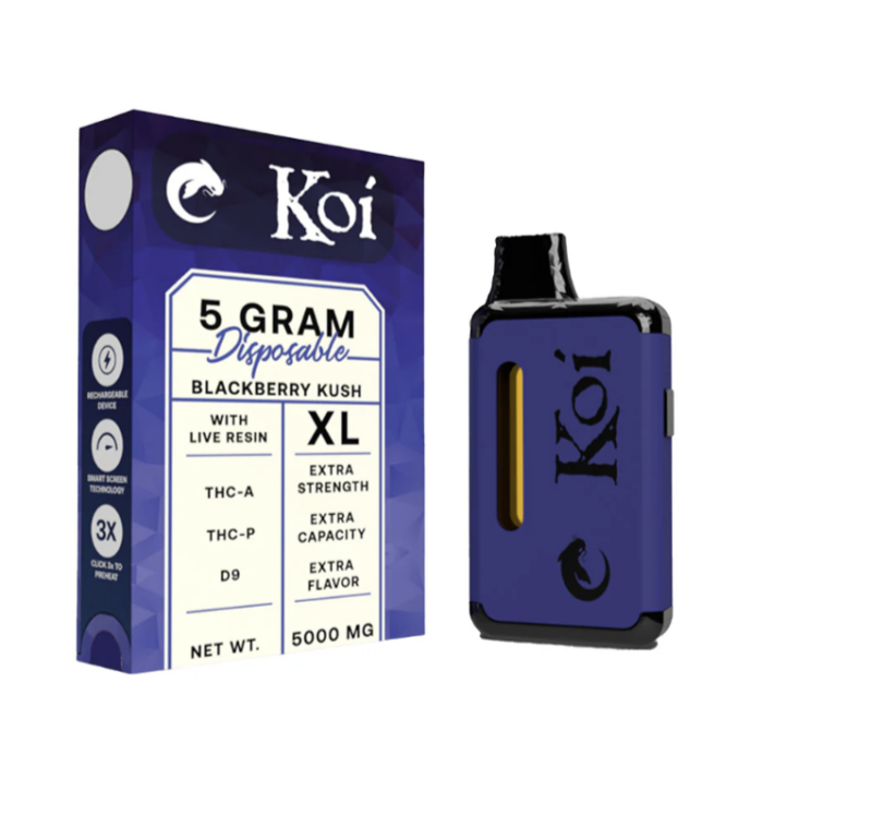 d279e941-e2d2-4a33-baf9-d6bf010fefb6.png Koi Live Resin THCA + THCP + Delta 9 THC 5g Disposable Vape