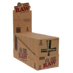 e00895dd-fb5b-4893-9480-948bdf4d87af.jpeg RAW Pre-Rolled Cross Cones 2/pk