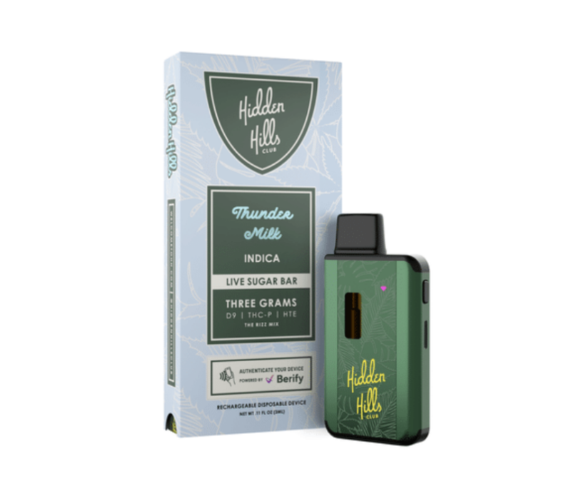 e12f055b-80f4-420b-9e5a-bc0eed637a17.png Hidden Hills Club Live Sugar Bar 3g Disposable - Rizz Mix